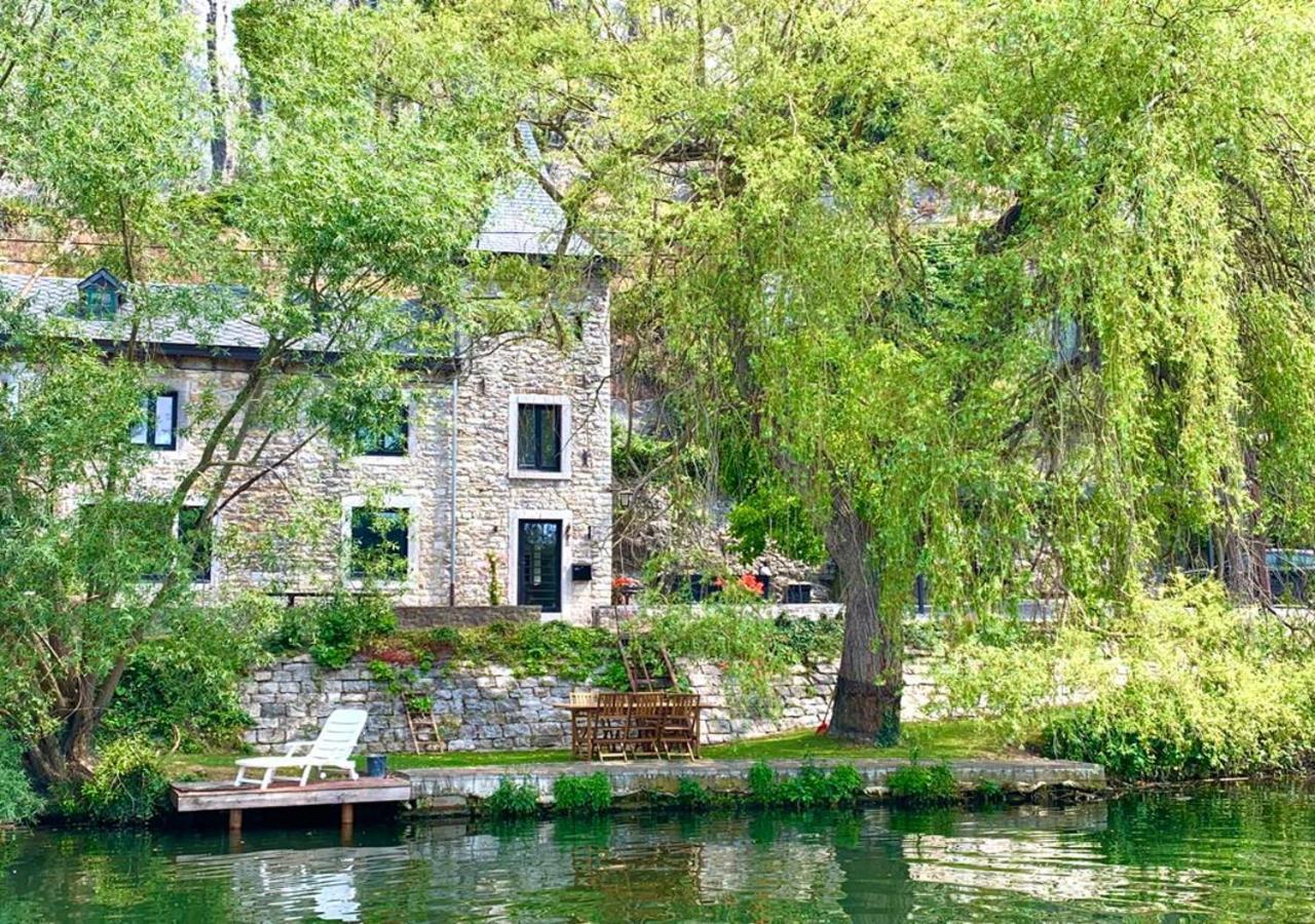 Willa Pieds Dans L'Eau Private Wellness Bordure De Meuse Lustin Zewnętrze zdjęcie